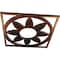 Ekena Millwork Blume Architectural Grade PVC Pierced Ceiling Medallion, Antiqued Copper, 16"OD x 5 1/2"ID x 1/2"P CMPP16BLACO - alternate 2
